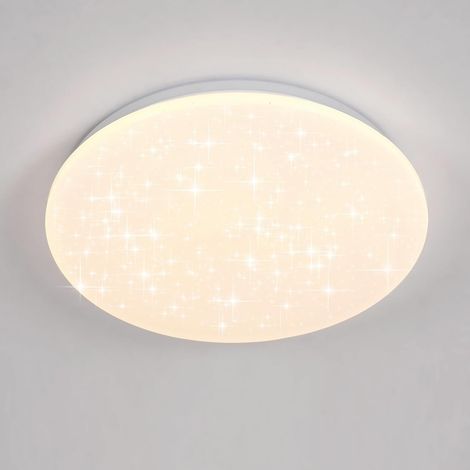 Comely – Plafonnier LED 24W rond 33x33cm – Effet étoilé blanc neutre 4000K – Installation facile pour cuisine, chambre, salle de bain (1/5)