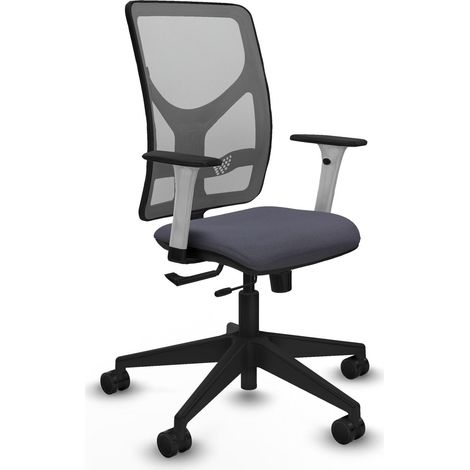 Sedia da ufficio piqueras y crespo Motilla grigio braccioli bianchi (1/2)