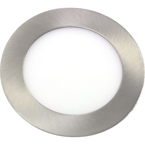Jandei - Downlight led 6W 6000ºK redondo empotrar acabado acero Marco acero