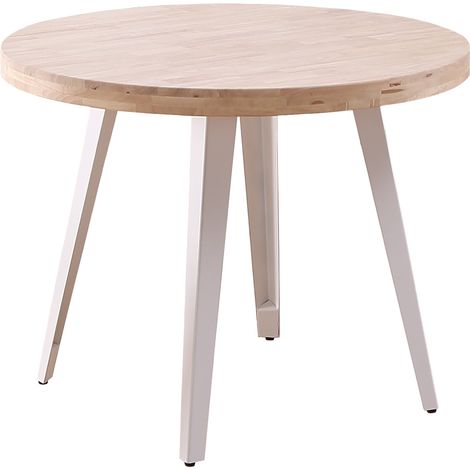 Mesa Comedor Redonda Fija Berg Roble Nordish / Blanco. OK1092 (1/4)