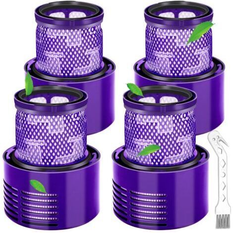 Filtre pour Dyson V10 SV12,Filtres pour Dyson Cyclone V10 SV12 Series V10 Absolute/Animal/Total Clean/Motorhead Aspirateurs, Filtre de Remplacement Accessoires DY-969082-01(4 Packs) (1/5)