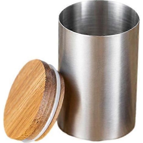 Boîte à thé en acier inoxydable, pot à café, récipient pour thé, noix et poudres (1/4)