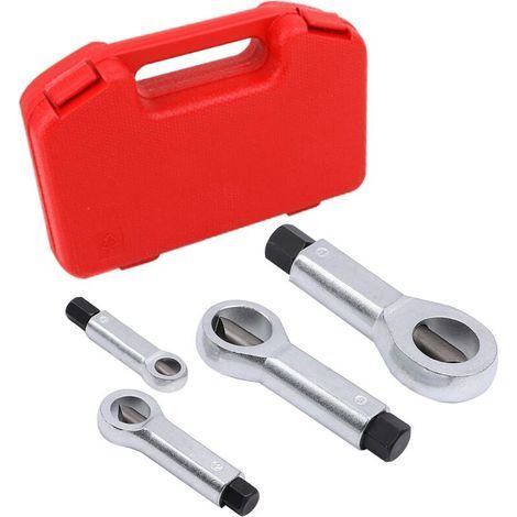 4Pcs Extracteur Casse Ecrou - Séparateur Décrous 9 mm-27 mm, Outil de Retrait Décrous Robuste pour Enlever, Casser et Séparer les écrous (1/5)