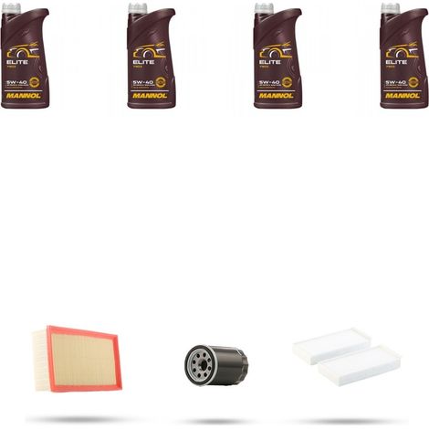 Kit tagliando 3 FILTRI e 4L OLIO compatibile con Citroen C-Elysee 1.2 vti 60kw dal 2014 (1/5)