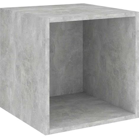 Maison Exclusive - Mobile a Muro Grigio Cemento 37x37x37 cm in Legno Multistrato (1/5)