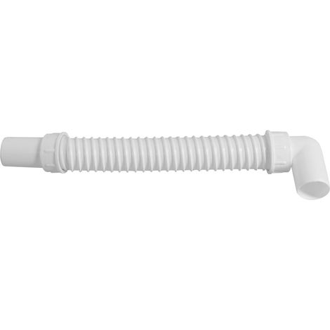 Tuyau d'évacuation flexible FLEXY, L-80cm, coude 40/40mm (1/4)