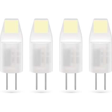 Xanlite – Lot de 4 ampoules SMD LED G4 100 lumens – Blanc chaud 3000K – Équivalent 10W – Durée de vie 10 000h – PACK31ALG4100IW