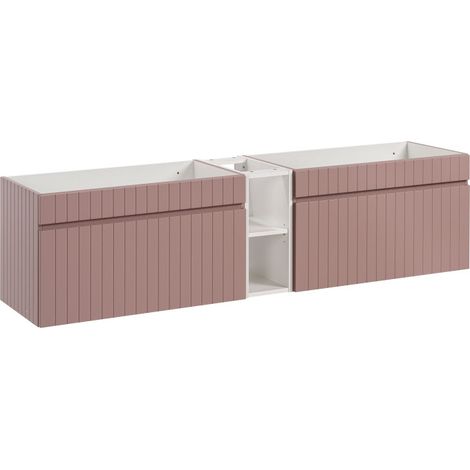 Meubles sous vasque + 1 élément - 180 cm - Emblematic Rose - Livraison gratuite