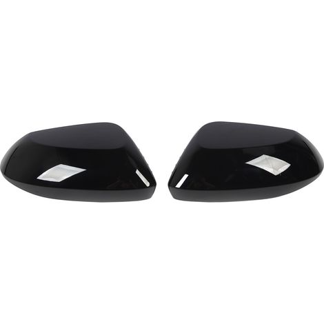 1 paire de coques de rétroviseurs extérieurs robustes, noires brillantes, pour Toyota Corolla