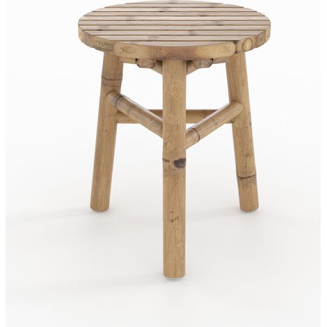 Taburete de jardín en bambú H38 cm - Eli