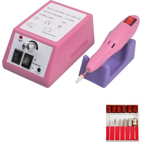Ponceuse à ongles professionnelle, ponceuse à ongles électrique, lime à ongles électronique pour ongles en acrylique et en gel, outils de manucure et pédicure pour usage en salon (1/5)