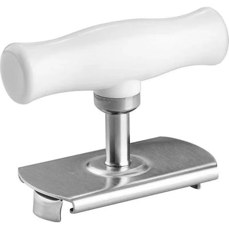 abrelatas manual de acero inoxidable con abrelatas para la cocina, el hogar, personas con artritis, debilidad, ancianos y mujeres. (1/5)