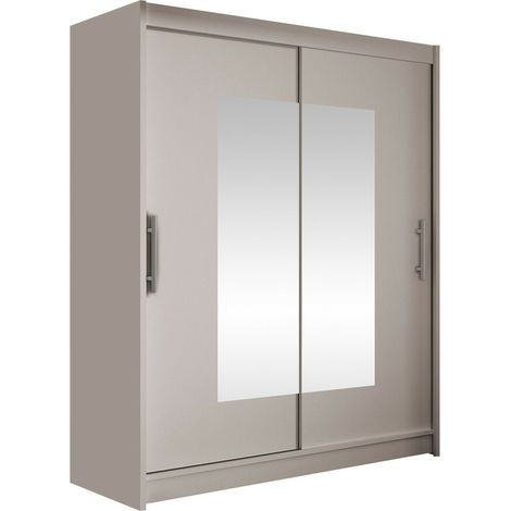 Armario Closico Camera III, Cachemira, 200x150x58cm, Puertas de armario: Correderas, Número de estantes: 5 (1/4)