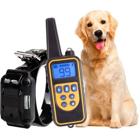 Rechargeable Dog Training Collar, 800m Range, with Vibration, Sound, Static Shock and Light Modes, IPX67 Water Resistant, Suitable for Small and Medium Dogs (1 collar) (1/4)