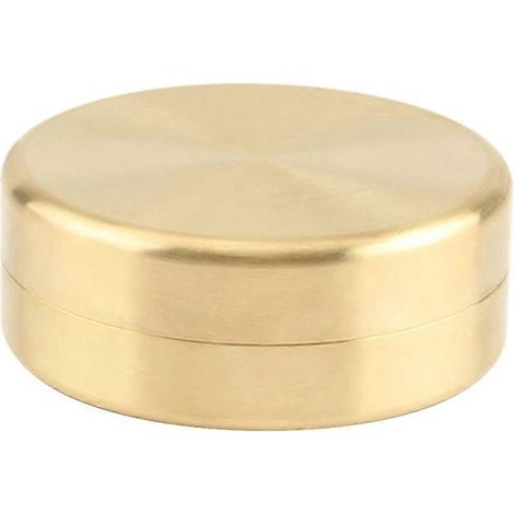 Boîte à thé étanche en laiton EDC - Très grande - Contenant pour capsules et médicaments - Flacon étanche - (1/5)