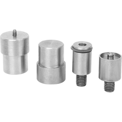 Kit de remplacement de 4 moules à boutons-pression en acier inoxydable argenté pour 831 (1/5)