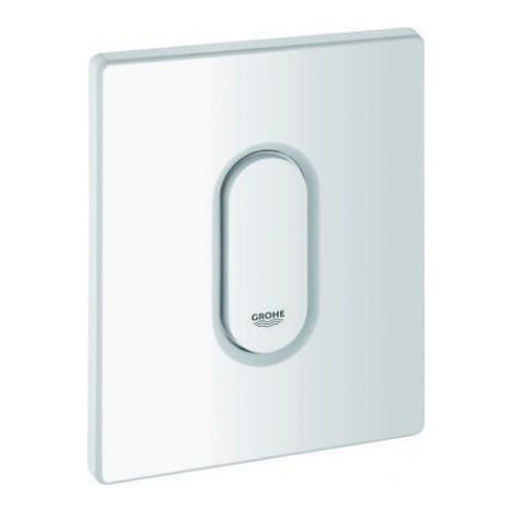 Plaque de couverture 42380 avec bouton-poussoir blanc alpin (1/2)