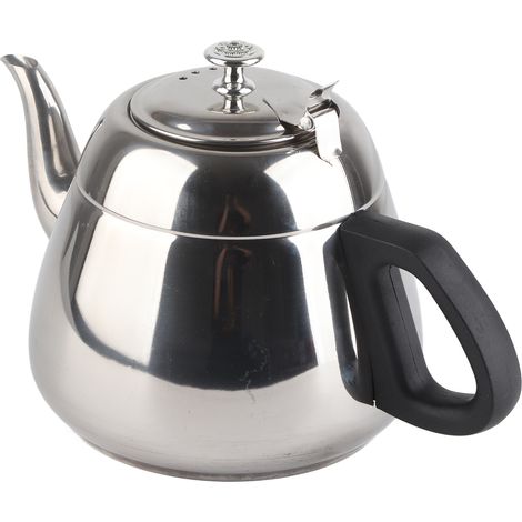 Bouilloire/cafetière en acier inoxydable 1,5 l/2 l avec filtre, utilisable sur toutes les plaques de cuisson. (1/5)