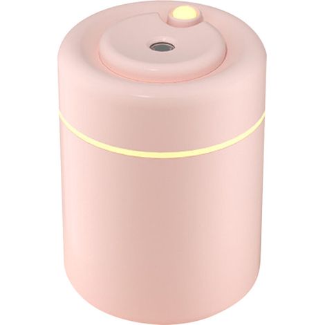 Humidificateur d’air USB 180 ml, diffuseur d’huiles essentielles avec veilleuse LED, rose – DELKEVIC (1/5)