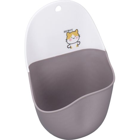 Urinoir suspendu en silicone pour enfants, motif chat, idéal pour l'apprentissage de la propreté chez les garçons et les tout-petits. (1/5)