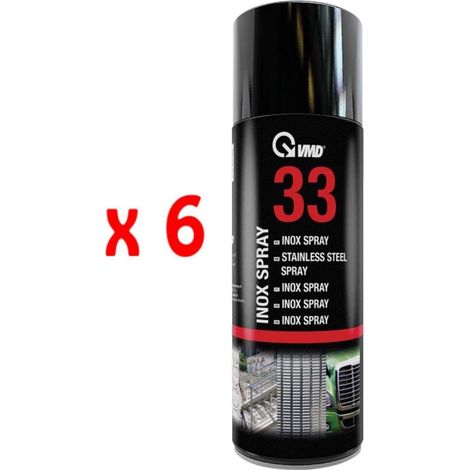 6 bombolette spray rivestimento protettivo in acciaio inox 400 ml Vmd 33