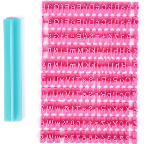 Beyamis Outils de pâtisserie DIY : emporte-pièce chiffres et lettres pour biscuits, moule à biscuits en plastique (environ 75 g par sachet). (1/5)