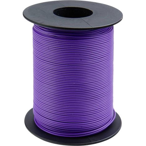 Donau Elektronik 119-16 Cavo per cablaggi 1 x 0.14 mm² Violetto 100 m (1/2)