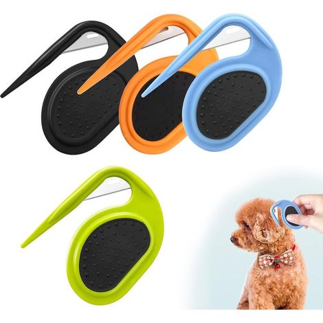 Coupe Noeud Chat Poil Long 4 Pièces Peigne Portable pour Enlever les Cheveux Emmêlés de Chat et Chien (1/5)