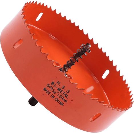 Bimetall-Lochsägenaufsatz aus Hochleistungsschnellstahl mit Zentrierbohrer für Holz und Kunststoff 5-29/32 Zoll (