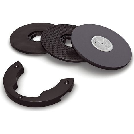 Menzer – Kit de ponçage pour monobrosse – Plateau et patin de ponçage – Ajustement de pression pour ponçage fin bois dur