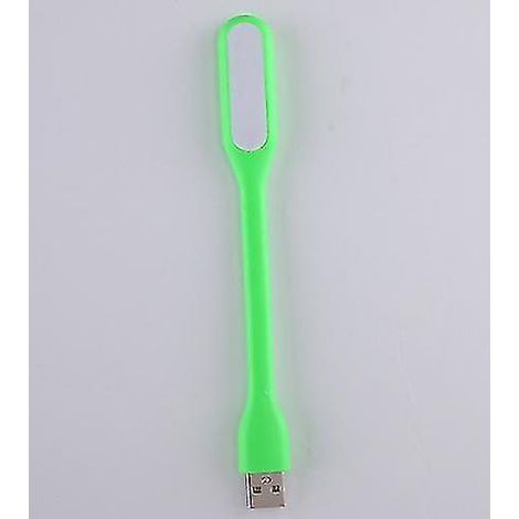 Lampe de lecture LED mini veilleuse USB 5V 1,2W avec batterie externe, verte