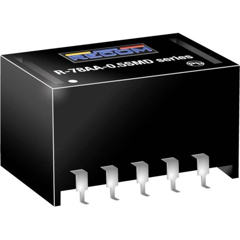 RECOM R-78AA15-0.5SMD Convertisseur CC/CC CMS 15 500 mA Nbr. de sorties: 1 x Contenu 1 pc(s) Y273862 (1/2)