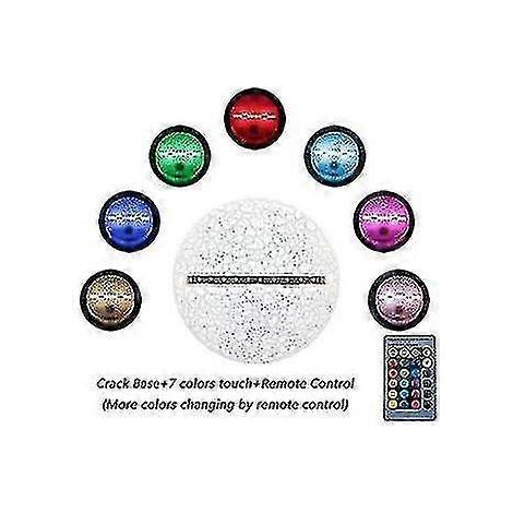 Lampe tactile 3D Veilleuse pour enfants 7 couleurs avec télécommande - Cadeau idéal pour les enfants (1/2)