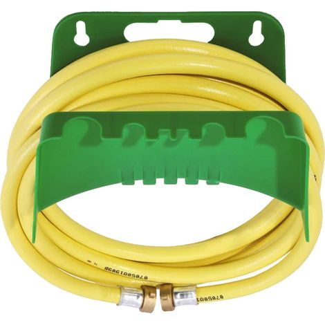 tecuro Zulaufschlauch Füllschlauch Gartenschlauch 5,0 m x 1/2 Zoll (DN 13) mit Wandhalterung (1/2)