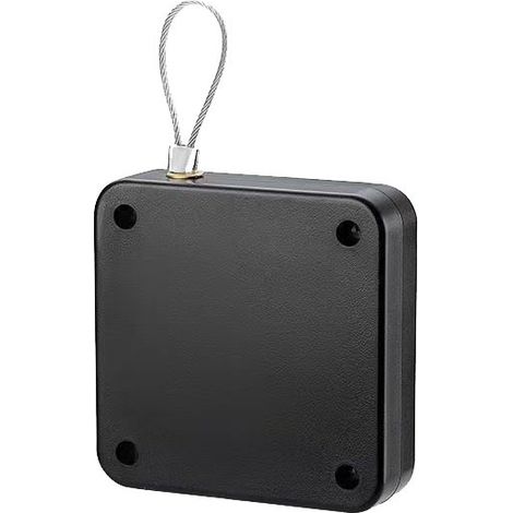 SHINING HOUSE Cierrapuertas automático, cierrapuertas con resorte ajustable sin perforación, para todo tipo de aleaciones de aluminio, puertas de madera (negro, 6,2 x 6,2 cm) (1/3)