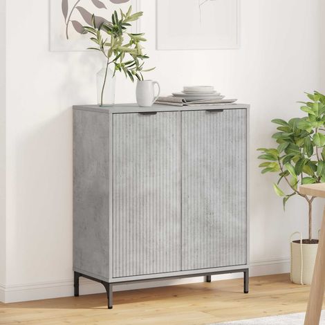 Aparador Gris Concreto 69,5 x 33 x 82 cm Madera de ingeniería (1/4)