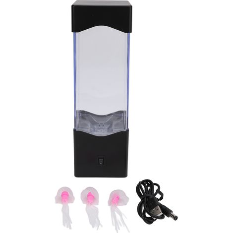 Ortviai Lampe LED de nuit avec effet méduse, changement de couleur progressif, décoration d'intérieur pour chambre et salon (1/5)