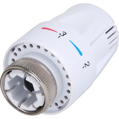 Robinet thermostatique de radiateur à chauffe-eau, type droit, en laiton, vanne de régulation de température pour radiateur (1/5)