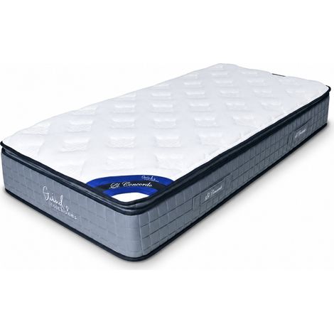 Matelas LE CONCORDE – 90x190x25 cm – Ressorts Ensachés – Grand Confort & Soutien Ferme (1/5)