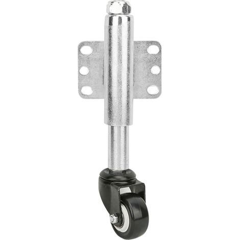 Beyamis Roue pivotante à ressort de 5 cm (2 po) en polyuréthane pour portail, robuste, capacité de charge de 50 kg (110 lb). (1/5)