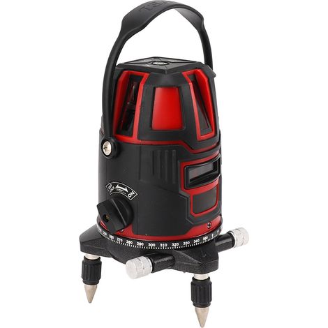 Niveau laser à 5 lignes, outil d'auto-nivellement haute précision, niveau laser vertical et horizontal, prise UE 110-240 V (1/5)