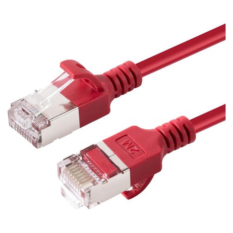 Cavo di rete LAN RJ45 Cat6 U/FTP sottile da 1,5 m, rosso (1/3)