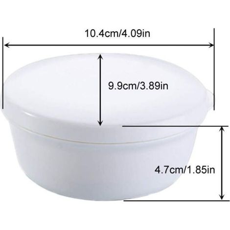 Porte-Savon Voyage Bleu & Blanc – Séchage Rapide, Lot de 2 Boîtes Rondes (1/5)