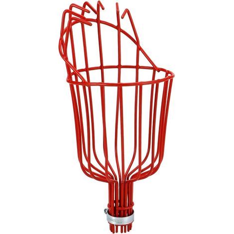 Outil de Récolte de Fruits, Outil de Récolte, Tête de Cueilleur de Fruits avec Fixateur pour Tige en Acier, Attrape- pour Jardin, Verger, Ferme, Parc (1/5)