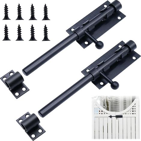 Targette de Porte Inoxydable Targette Verrou Porte Interieure Vis Portail de Jardin FenêTres Cabanon Pouces