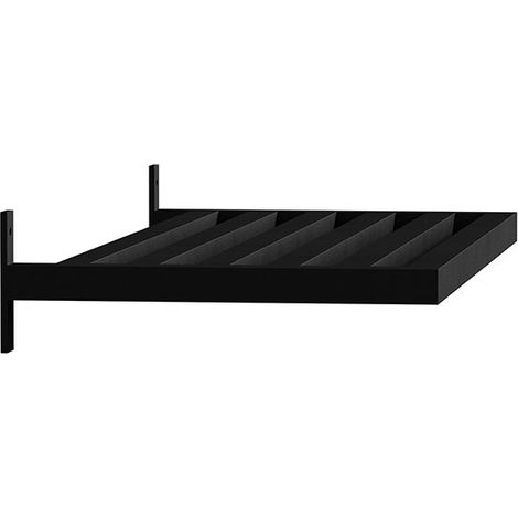 Caen Nachttisch 1 Regal für Wandpaneel schwarz.