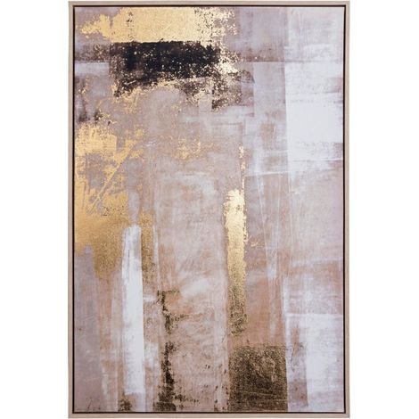 Quadro Bold 63 x 92 stampa su tela con applicazione olio e fogli dorati (1/5)