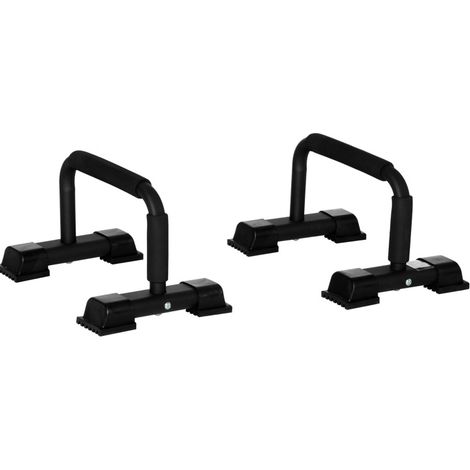 Barres de Pompes Antidérapantes en Acier 2 pcs pour Entraînement Musculaire (1/5)