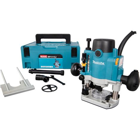 Makita – Défonceuse 1100W pour bois dur – Variateur de vitesse 8000-27500 tr/min – Coffret MAKPAC – RP1111CJ