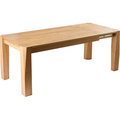 Tavolo da pranzo rettangolare allungabile moderno 160/200 x 90 cm Gambe in Frassino chiaro Mission